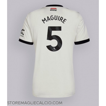 Manchester United Harry Maguire #5 Maglia Gara Terza Repliche 2024-25 Maniche Corte